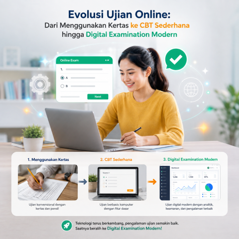 Evolusi Ujian Online: Dari CBT Sederhana hingga Digital Examination Modern